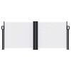 vidaXL Seitenmarkise Ausziehbar Wei&szlig; 100x600 cm