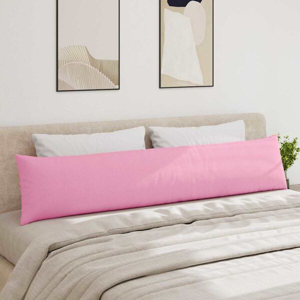 vidaXL Sofakissen 2 Stück Rosa 200 x 40 cm Stoff