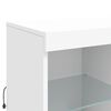 vidaXL Sideboard mit LED-Leuchten Weiß 202x37x100 cm