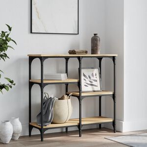 vidaXL Konsolentisch Sonoma-Eiche 80 x 29 x 75 cm Holzwerkstoff