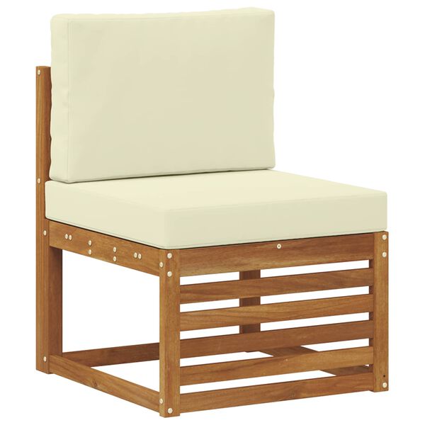 vidaXL Outdoor-Sofagarnitur mit Kissen 5 St&uuml;ck Natur und Creme