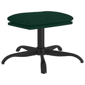 vidaXL Fu&szlig;hocker Dunkelgr&uuml;n 60x60x36 cm Samt