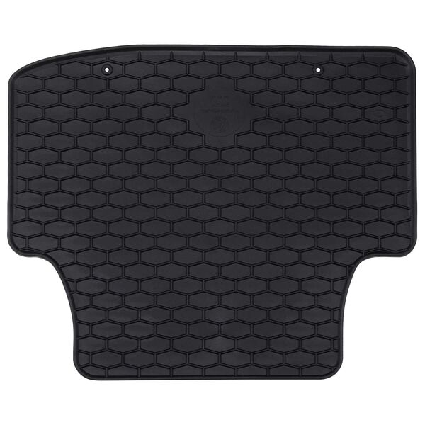 vidaXL Autofu&szlig;matte 4 pcs Schwarz Gummi