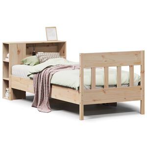 vidaXL B&uuml;cherregalbett ohne Matratze 75x190 cm Massivholz Kiefer