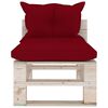 vidaXL 6-tlg. Garten-Lounge-Set aus Paletten mit Kissen Kiefernholz