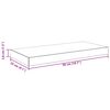 vidaXL Schweberegale 4 Stk. Hochglanz-Grau 50x23x3,8 cm MDF