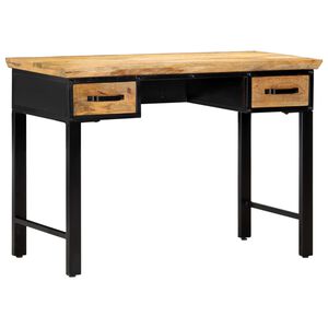 vidaXL Schreibtisch 110 x 50 x 76 cm Mangoholz Massiv