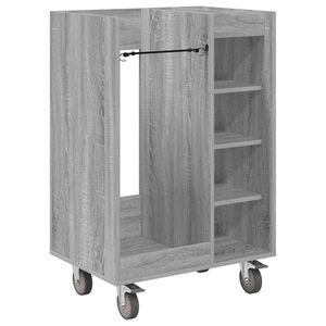 vidaXL Golf Schrank Mit Rad Uni Graues Sonoma 65 x 45 x 98 cm