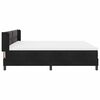 vidaXL Boxspringbett mit Matratze Schwarz 200 x 200 cm Samt
