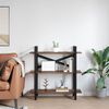 vidaXL B&uuml;cherregal Ger&auml;ucherte Eiche 100 x 33,5 x 102 cm Holzwerkstoff