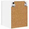 vidaXL H&auml;ngeschrank mit T&uuml;r 2 pcs Grau Sonoma und Wei&szlig; 30 x 31 x 40 cm
