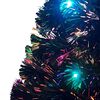 vidaXL Vorbeleuchteter Weihnachtsbaum mit Ständer und LED 180 cm Glasfaser
