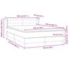 vidaXL Boxspringbett mit Matratze Rosa 160x210 cm Samt