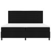 vidaXL Boxspringbett mit Matratze Schwarz 200 x 200 cm Stoff