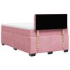 vidaXL Boxspringbett mit Matratze Rosa 120x200 cm Samt
