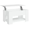vidaXL Couchtisch Wei&szlig; 79x49x41 cm Holzwerkstoff