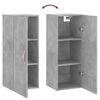 vidaXL Wandschrank Betongrau 34,5x34x90 cm