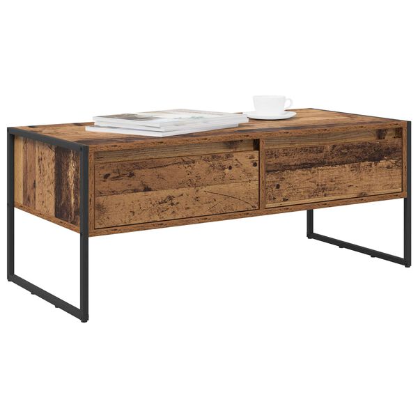 vidaXL Couchtisch Altholz 100 x 46 x 40 cm Holzwerkstoff