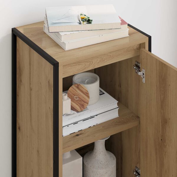 vidaXL Sideboard Kunsthandwerk Eiche 43 x 36 x 75,5 cm Holzwerkstoff