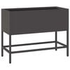 vidaXL Hochbeet Gartenpflanzer Schwarz 60 x 26 x 45 cm Stahl