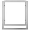 vidaXL Brennholzregal 50x28x56 cm Edelstahl