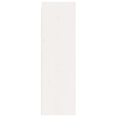 vidaXL Wandschrank Weiß 30x30x100 cm Massivholz Kiefer