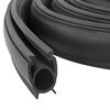 vidaXL Garage T&uuml;rdichtung Schwarz 41 x 33 mm 2,5 m PVC