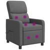 vidaXL Massage Relaxsessel Dunkelgrau Stoff