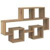 vidaXL Wandregal Wandhalterung Artisan-Eiche 82 x 15 x 51 cm