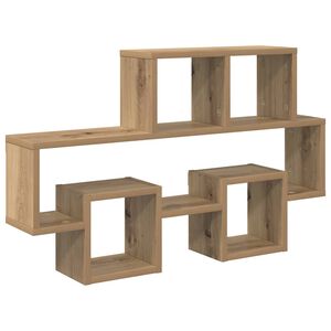 vidaXL Wandregal Wandhalterung Artisan-Eiche 82 x 15 x 51 cm