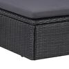 vidaXL 9-tlg. Garten-Lounge-Set Poly Rattan Schwarz