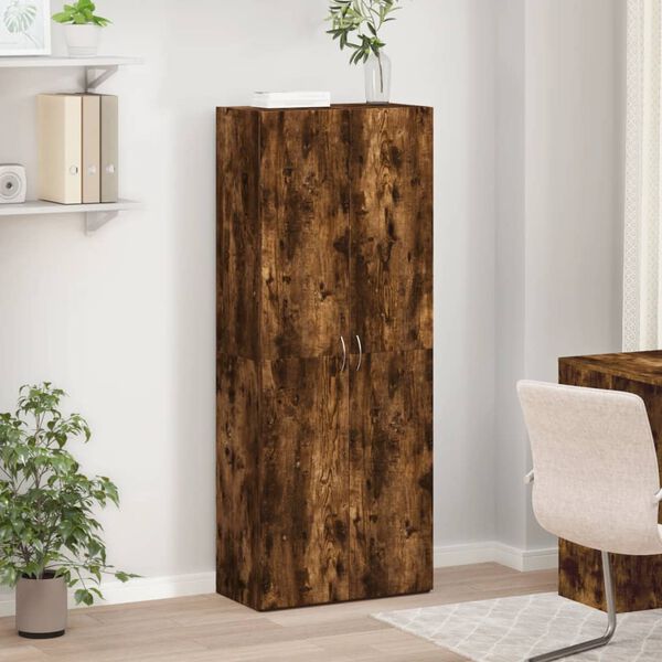 vidaXL Aktenschrank Räuchereiche 60x32x153 cm Holzwerkstoff