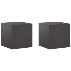 vidaXL Pflanzenst&auml;nder 2 pcs Schwarz 40 x 40 x 40 cm Stahl