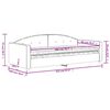 vidaXL Tagesbett mit Matratze Rosa 90x200 cm Samt