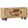 vidaXL TV-Schrank Raues Mangoholz 110x30x50 cm