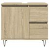 vidaXL Badschrank Sonoma-Eiche 65x33x60 cm Holzwerkstoff