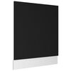 vidaXL Geschirrsp&uuml;lerblende Lyon Schwarz 59,5x3x67 cm Holzwerkstoff