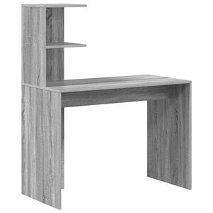 vidaXL Schreibtisch Sonoma-Grau 102 x 50 x 124 cm Holzwerkstoff