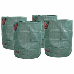 vidaXL Gartenm&uuml;lls&auml;cke 4 pcs Gr&uuml;n 66 x 66 x 83,5 cm Polypropylen