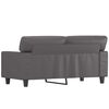 vidaXL 2-Sitzer-Sofa Grau 120 cm Kunstleder