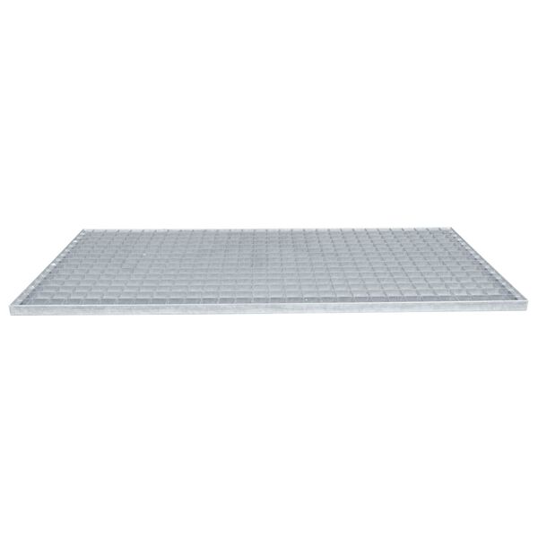 vidaXL Gitter Silber 100 x 50 x 2 cm Feuerverzinkter Stahl