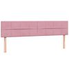 vidaXL Boxspringbett mit Matratze Rosa 180x210 cm Samt