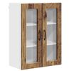 vidaXL Wandglas-Schrank PORTO Altholz 60 x 31 x 80 cm Holzwerkstoff
