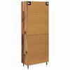 vidaXL Highboard 2 pcs Altholz Holzwerkstoff