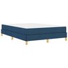 vidaXL Boxspringbett mit Matratze Blau 160 x 200 cm Stoff