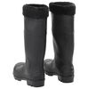 vidaXL Gummistiefel mit Herausnehmbarem Innenfutter Schwarz Gr. 39 PVC