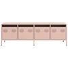 vidaXL TV-Schrank Rosa 135x39x43,5 cm Kaltgewalzter Stahl