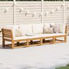 vidaXL 4-tlg. Garten-Lounge-Set mit Kissen Massivholz Akazie