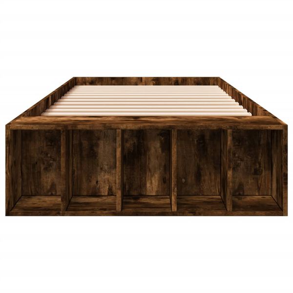 vidaXL Bettgestell R&auml;uchereiche 90x200 cm Holzwerkstoff