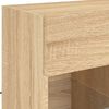 vidaXL TV-Wandschrank mit LED-Leuchten Sonoma-Eiche 58,5x30x60,5 cm